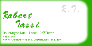 robert tassi business card